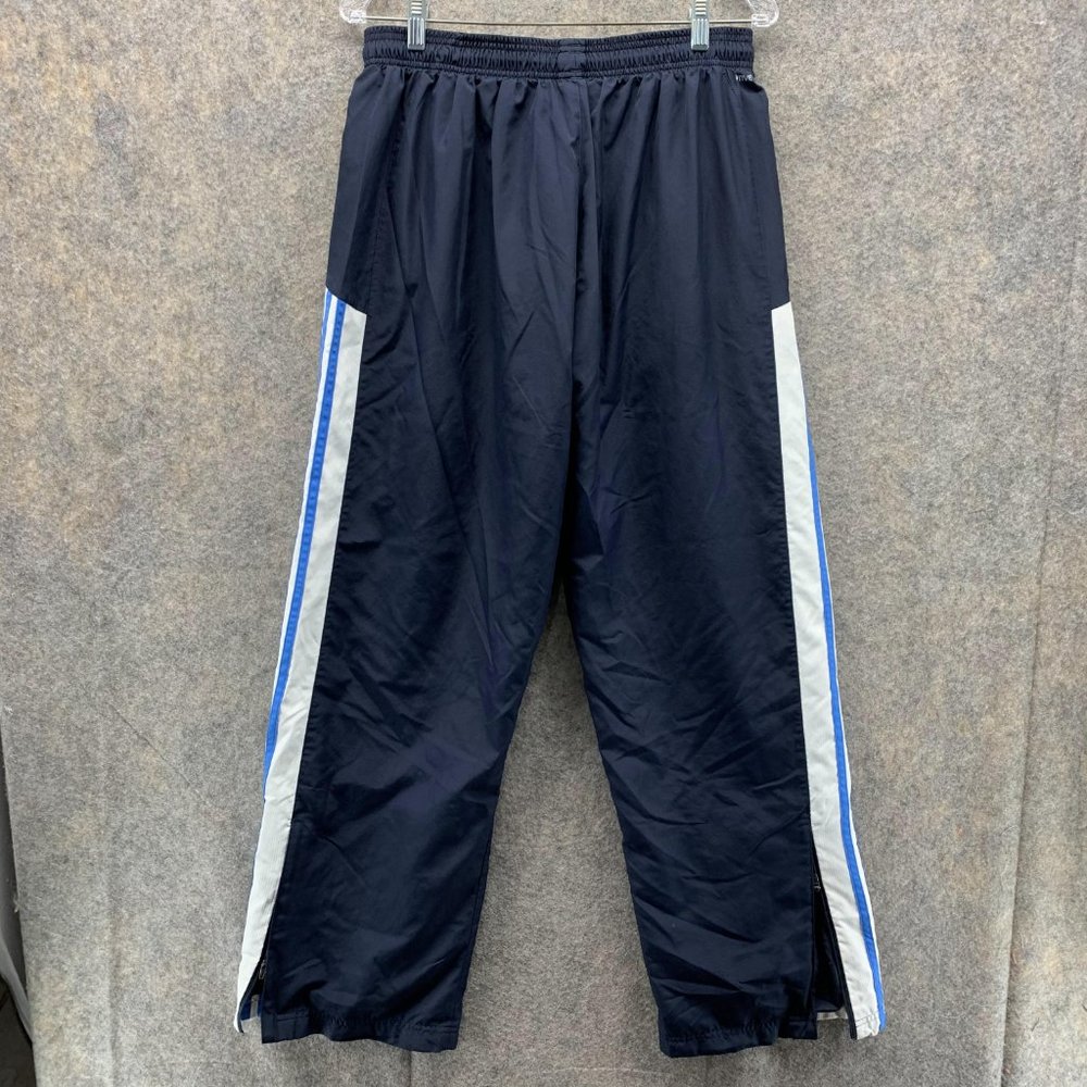 Adidas Sweatpants Men Large Blue Navy Athletic Outdoors Polyester Gym Vintage - Picture 11 of 13